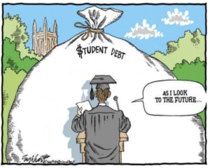 student debt cartoon