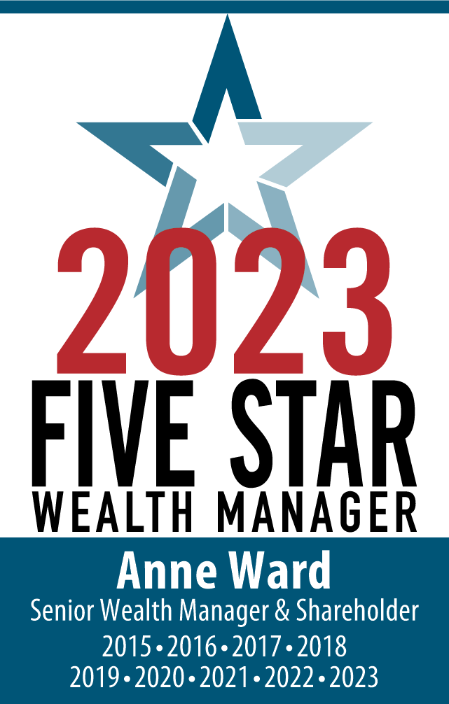 2023 Five Star Wealth Manager award logo for Anne Ward